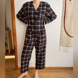 AVN Plaid Jumpsuit